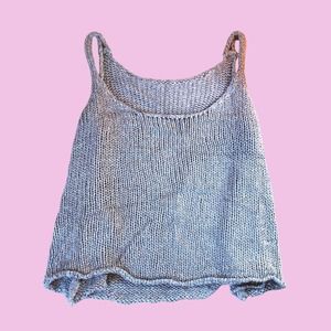 🚨SOLD 🚨 Brandy Melville Cotton/Viscose Knit Crop Top Made in Italy, Small